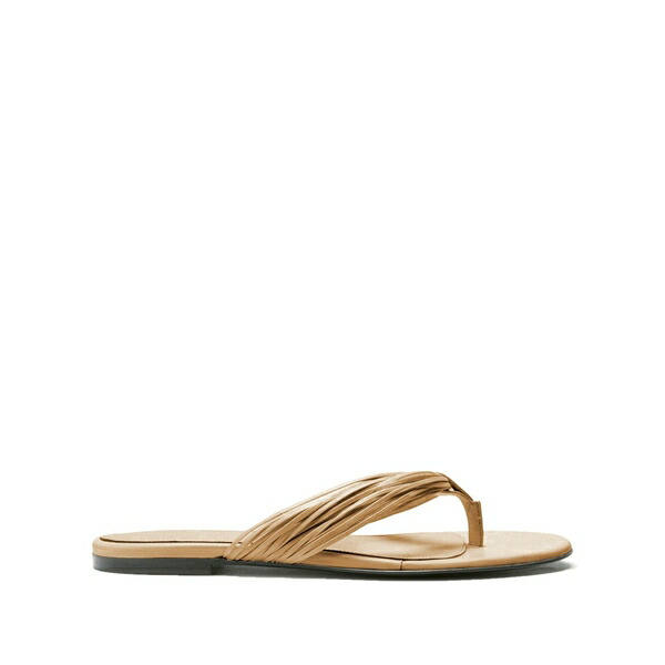 プロエンザショラー レディース サンダル シューズ Pleated thong flip-flops Neutrals