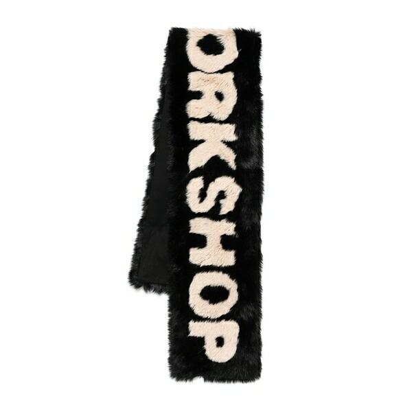 ゼロスリーツーシー メンズ 消音装置・袈裟・えり巻き 添え物 Logo-print scarf Black