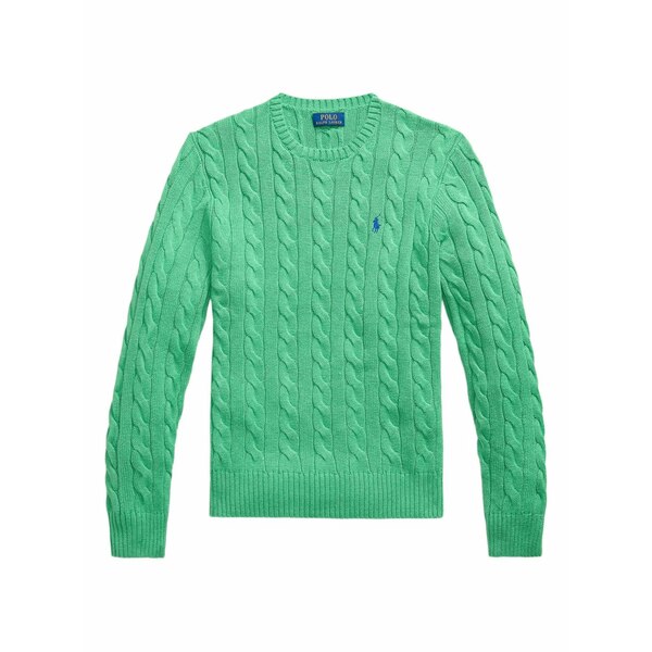 ラルフローレン メンズ 編み物\u0026ティーシャツ アウター Cable-knit cotton sweater Green