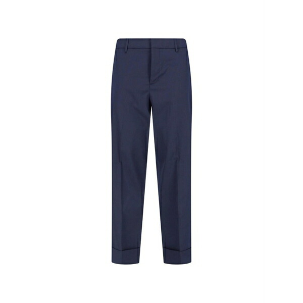 クルーナ メンズ カジュアルパンツ ボトムス Bergen turn-up trousers Blue|asty