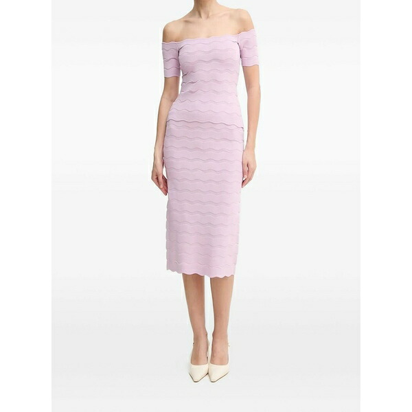 エルベ レジェ レディース スコート ボトムス Eloise MIDI skirt Pink