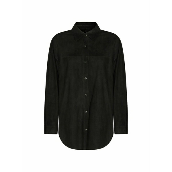サルバトーレ サントロ レディース 上衣＆上衣 アウター Fringed suede jacket Black