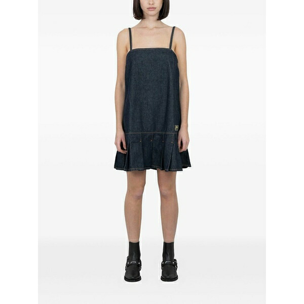 ガニー レディース ワンピース トップス Denim mini dress Blue|asty