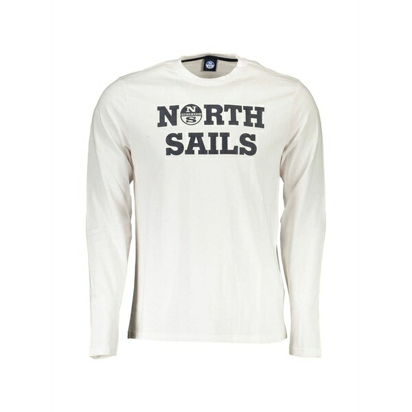 北の方大売り出し メンズ プルオーバー トップス Logo-print long-sleeve t-shirt White