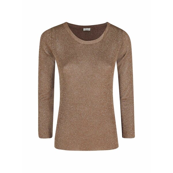 ロベルトコリーナ レディース ティーシャツ トップス Metallic-finish t-shirt Brown