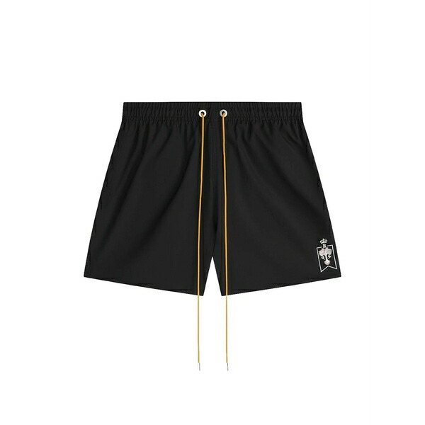 ルード メンズ 心地よいズボン下 ボトムス Back-pocket swim shorts Black