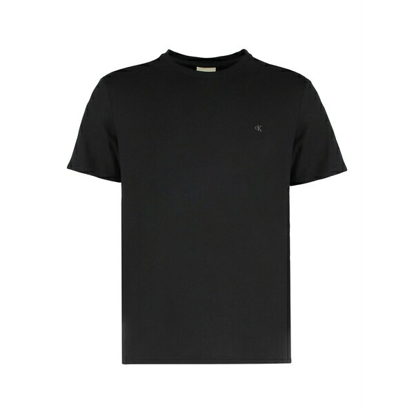 カルバンクライン メンズ Tシャツ トップス Logo t-shirt Black｜asty