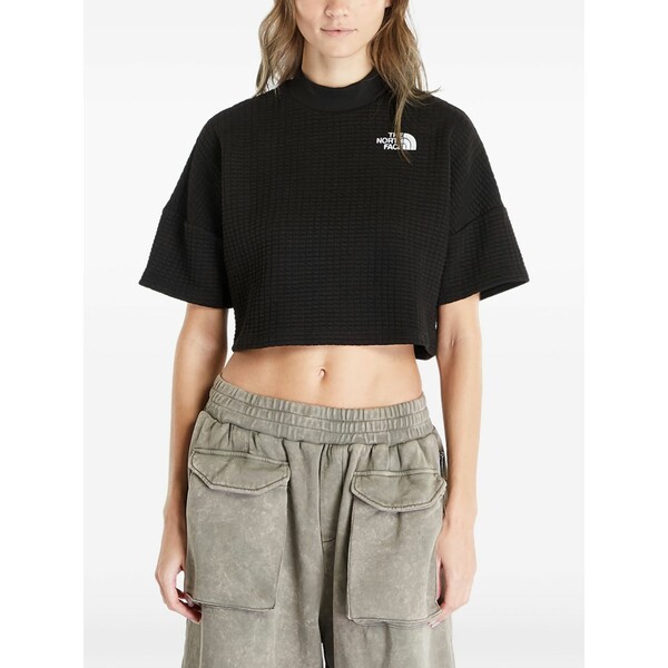 北の方人間の顔 レディース ティーシャツ トップス Mhysa short sleeve top Black