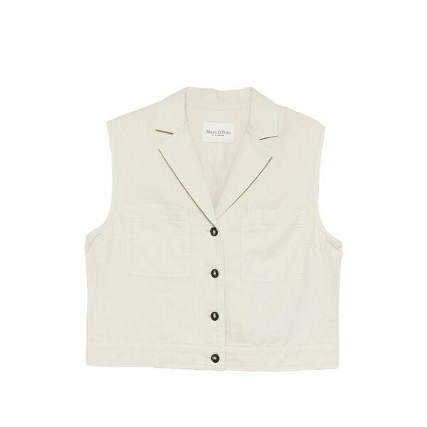 マルコポーロ レディース 上衣＆上衣 アウター Button-up notched-lapels gilet Neutrals