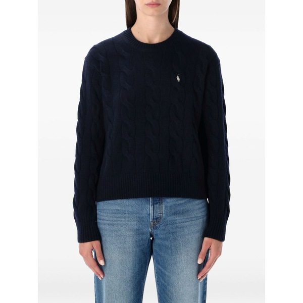 ラルフローレン レディース 編み物\u0026プルオーバー アウター Cable-knit sweater Blue