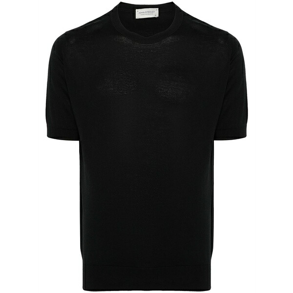 ジョンスメドレー メンズ 編み物\u0026スウェーター アウター Short-sleeve t-shirt Black