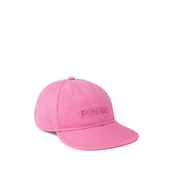 ピンコ レディース かぶり笠 佩び物 Logo-detail baseball cap Pink