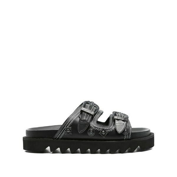 トゥーガ ピューラ レディース サンダル シューズ Embellished-buckle sandals Black