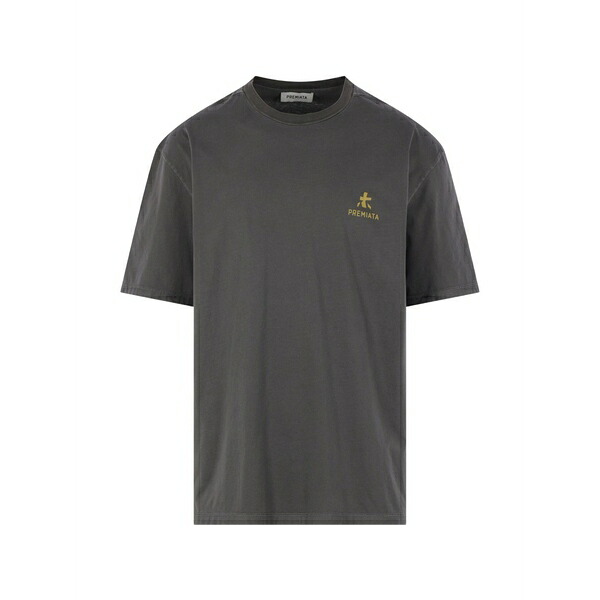 プレミアータ メンズ ティーシャツ トップス Logo-print t-shirt Grey
