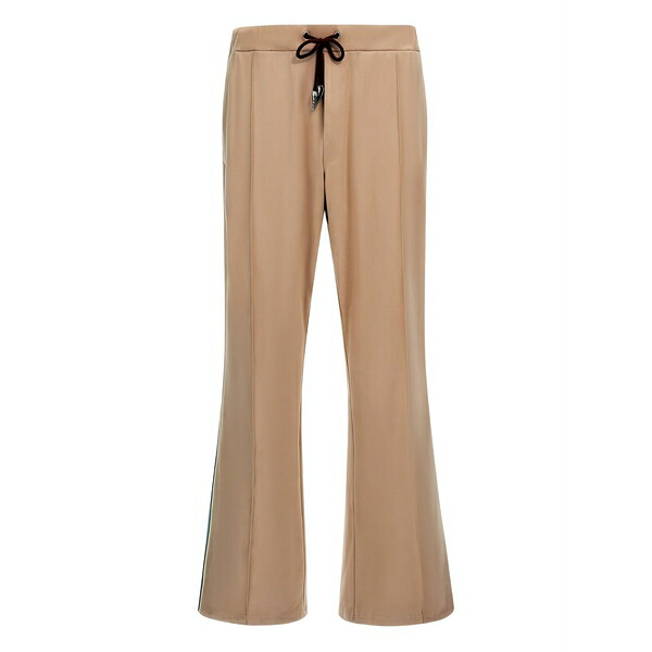 ロベルトカヴァリ メンズ 心地よいズボン下 ボトムス Side-stripe flared trousers Brown