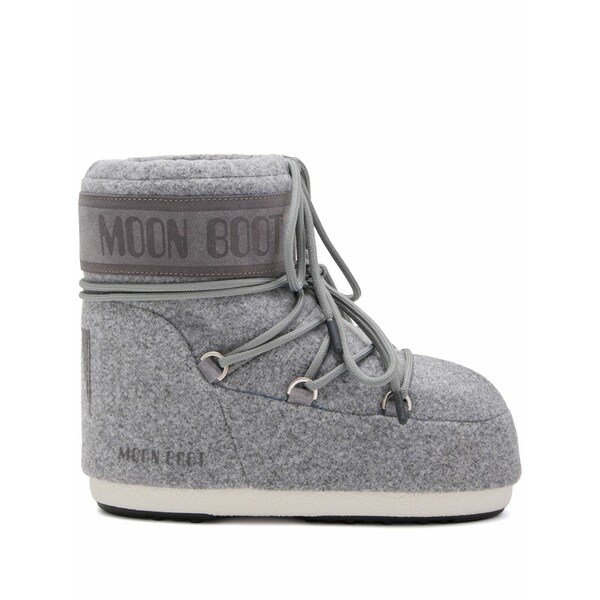 お月さまブーツ メンズ ブーツ シューズ Icon logo-print boots Grey