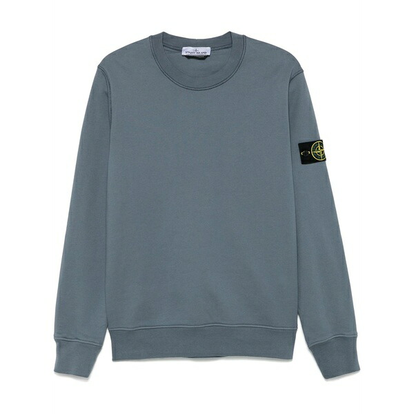 ストーンアイランド メンズ パーカー・スウェットシャツ アウター Cotton sweatshirt Blue
