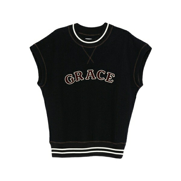 ウェールズ ボナー メンズ スポーツシャツ トップス Embroidered striped polo shirt Black
