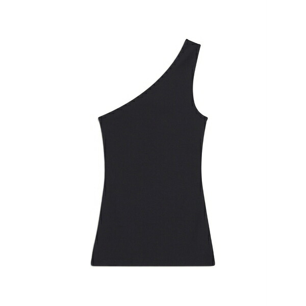 住み家 稲荷 レディース カットソー トップス One-shoulder top Black