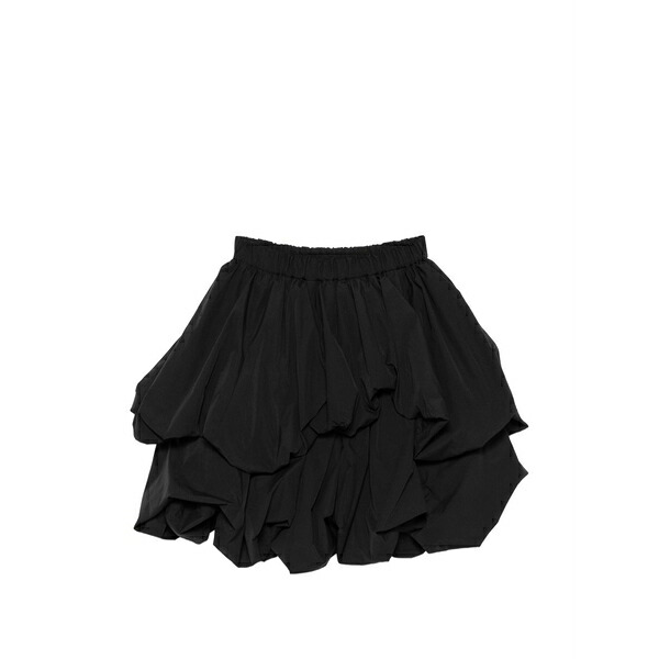 ノワール ケイ ニノミヤ レディース スコート ボトムス Layered bubble mini skirt Black