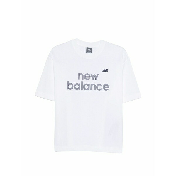 ニュー平衡にする レディース ティーシャツ トップス Logo-print t-shirt White