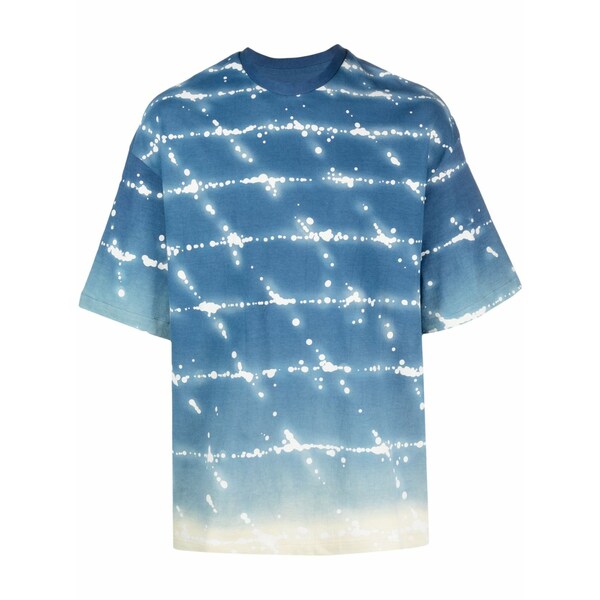 ジル・サンダー メンズ プルオーバー トップス Graphic-print cotton t-shirt Blue