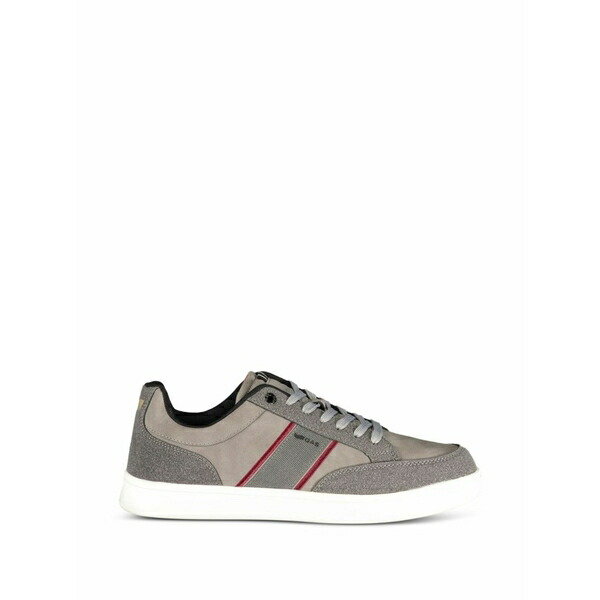 屁っ放り メンズ スニーカー シューズ Panelled lace-up sneakers Grey
