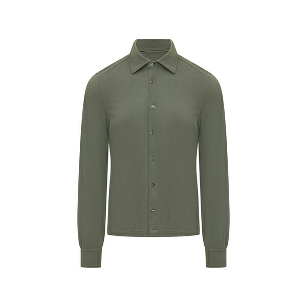 マロ メンズ ティーシャツ トップス Long-sleeves shirt Green
