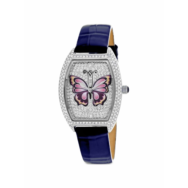 クリスチャンバンサント レディース ウォッチ 佩び物 Papillon crystal-embellished 36粍 watch Silver