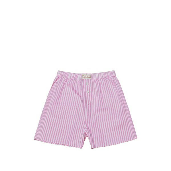 エムシーツーセイントバース レディース 心地よいズボン下 ボトムス Striped shorts Pink