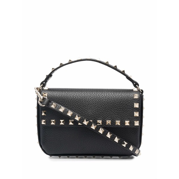 ヴァレンティノ ガラヴァーニ レディース ハンドバック 御徒面子 Rockstud shoulder bag Black