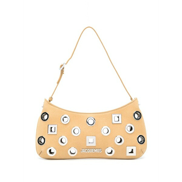 ジャクエムス レディース ショルダーバッグ 御徒面子 Le bisou rond carre shoulder bag Neutrals
