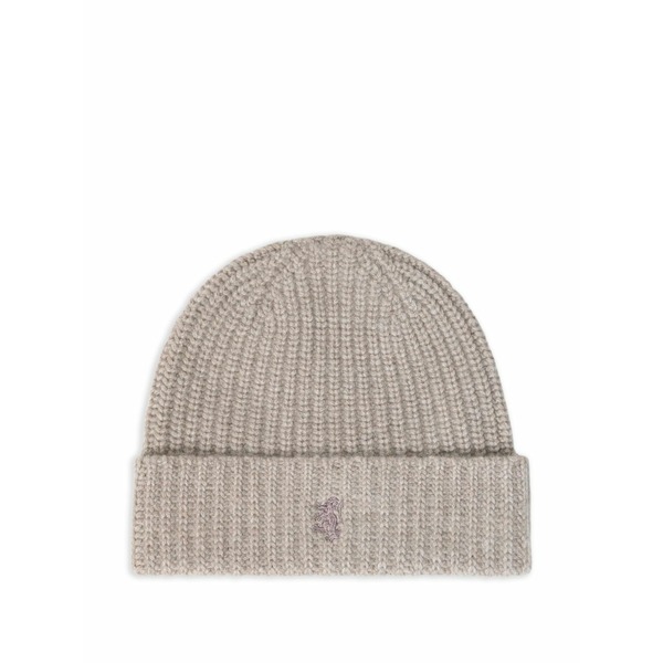 プリングル オブ スコットランド レディース 鳥打ち帽 付属物 Ribbed chunky beanie Neutrals