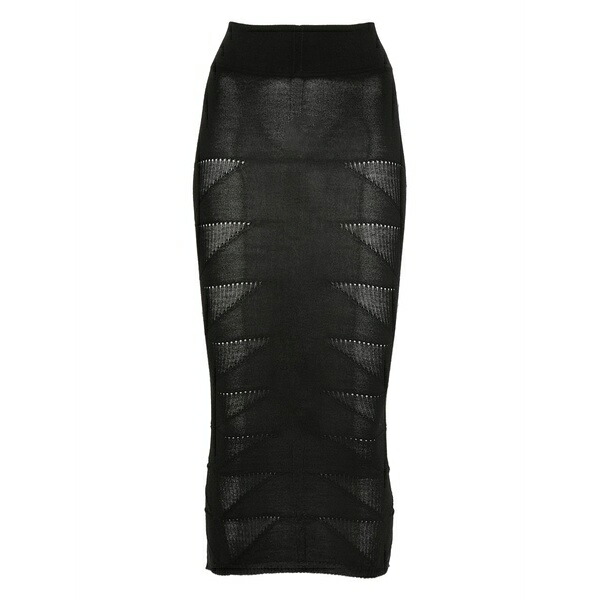 リックオウエンス レディース スコート ボトムス Geometric-pattern wool skirt -