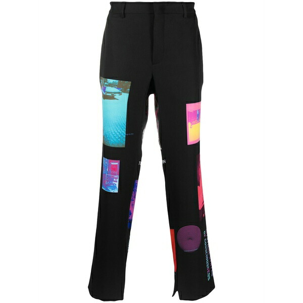 エムエスエフティーエスレップ メンズ デニムパンツ ボトムス Panspermia straight-leg jeans Black｜asty