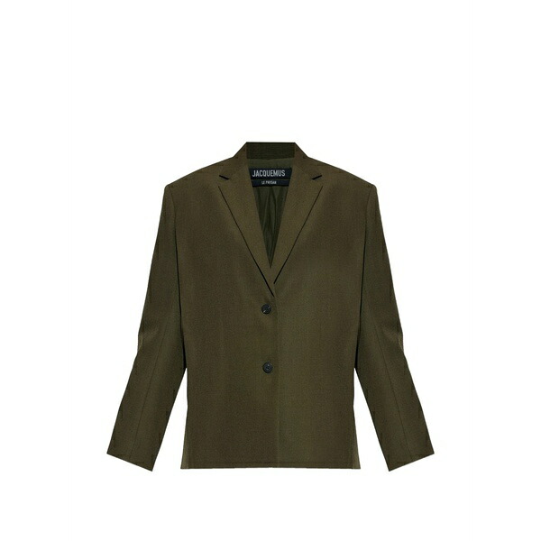 ジャクエムス レディース 上衣＆上衣 アウター The carr￡ single-breasted blazer Green