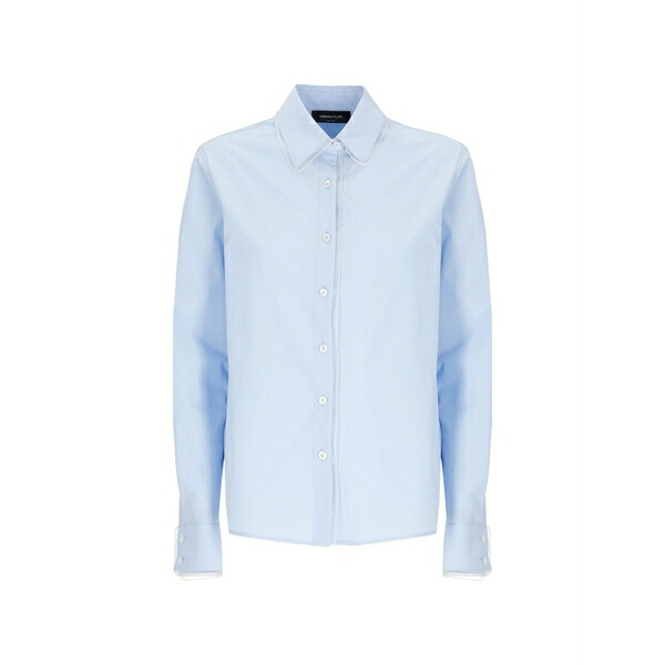 ファビアナ フィリッピ レディース ティーシャツ トップス Poplin shirt Blue