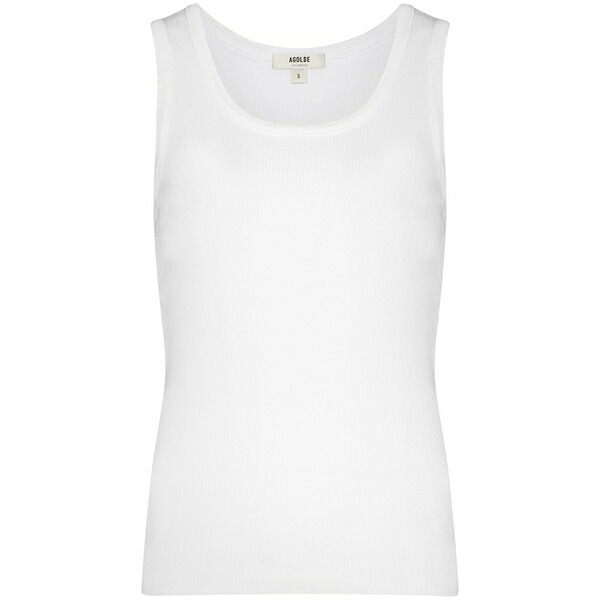 アゴルド レディース カットソー トップス Sleeveless tank top White
