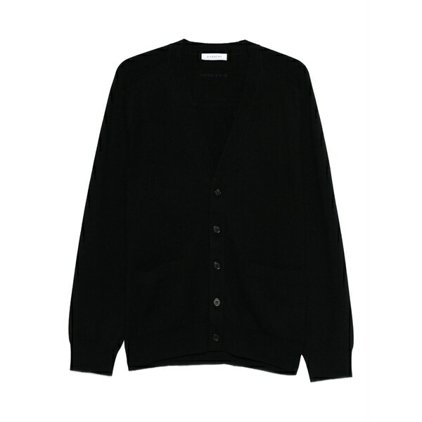 ジバンシー メンズ ジレー アウター V-neck cardigan Black