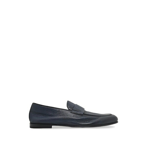 バレット メンズ スリッポン・ローファー シューズ Grainy leather loafers Brown