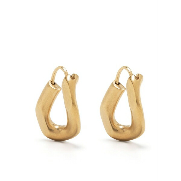 マルタンマルジェラ レディース ピアス&イヤリング アクセサリー Maillons twisted chain earrings Gold|asty