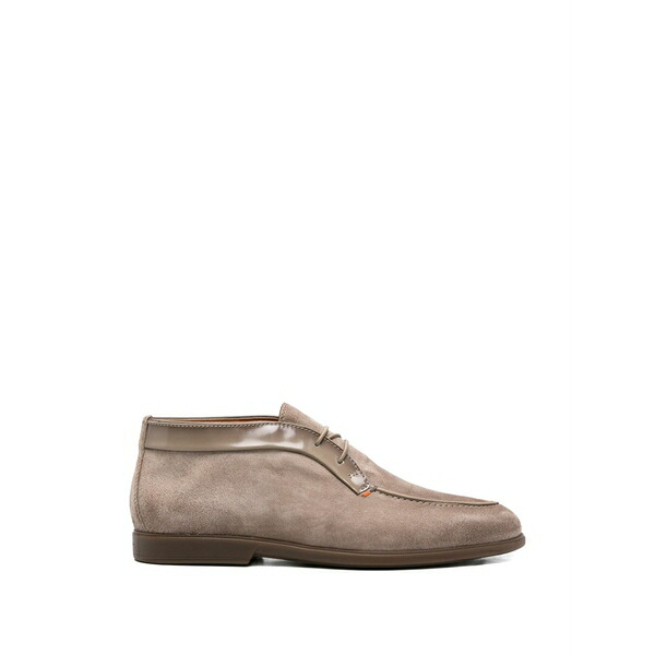 サントーニ メンズ ブーツ シューズ Lace-up leather boots Neutrals