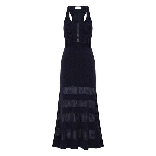 レベッカ・ヴァランス レディース 衣裳 トップス Reign ribbed MIDI dress Blue