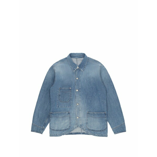 フォルテラ メンズ 上衣＆上衣 アウター Front-pocket denim jacket Blue