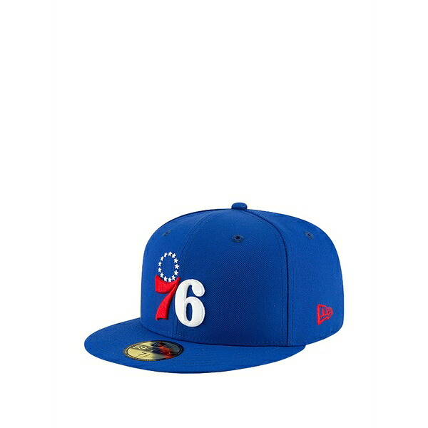 ニュー内鰓 メンズ かぶり笠 添え物 59fifty philadelphia 76ers basic fitted cap Blue