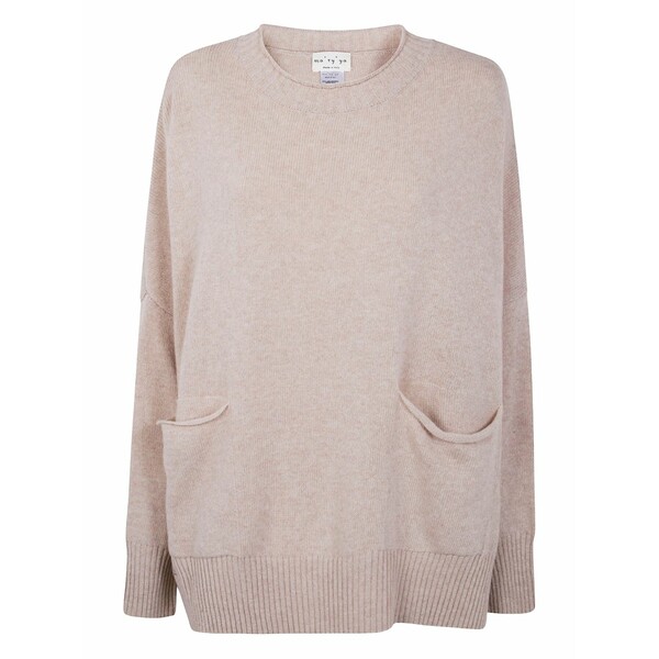 聖処女マリア レディース 編み物\u0026ティーシャツ アウター Two-pocket sweater Neutrals