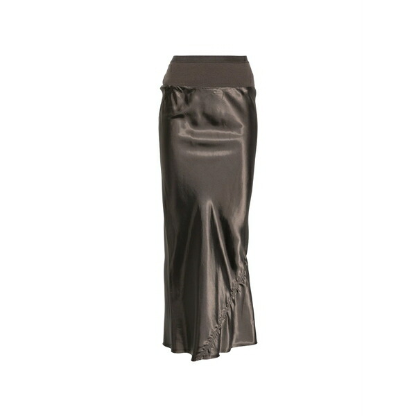 リックオウエンス レディース スコート ボトムス Ribbed gathered maxi skirt Grey
