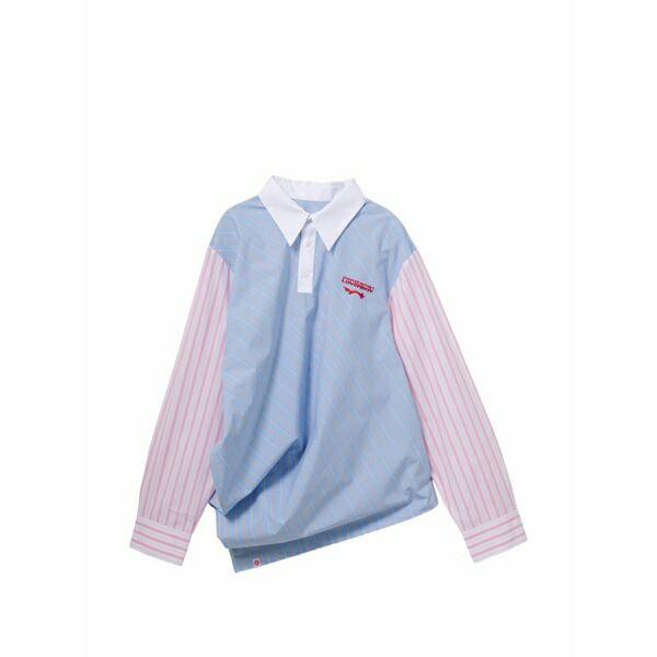 プリンスチャールズ島・ジェフリー レディース プルオーバー トップス Topsy turvy shirt Blue