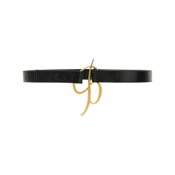ブルマリン レディース 三尺帯 付属物 Logo-buckle belt  Black