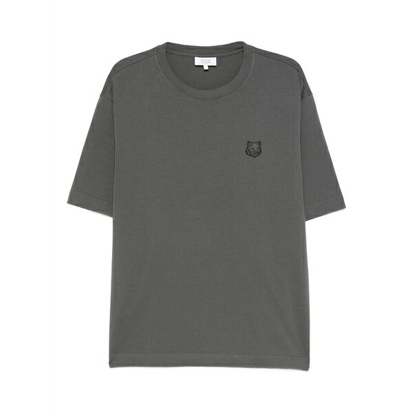 住み家 稲荷 メンズ ティーシャツ トップス Fox head t-shirt Grey